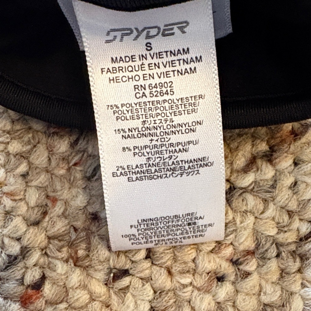Spyder Black Winter Gloves - Picture 3 of 3